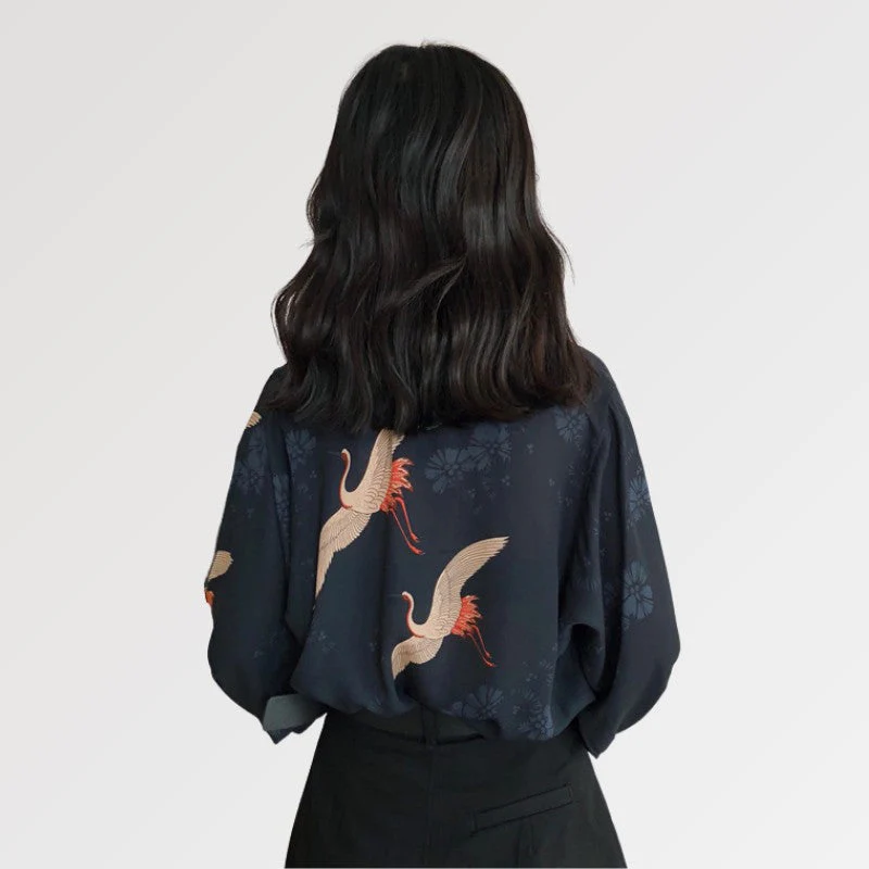 Women Japanese Blouse 'Etajima' - Image 2