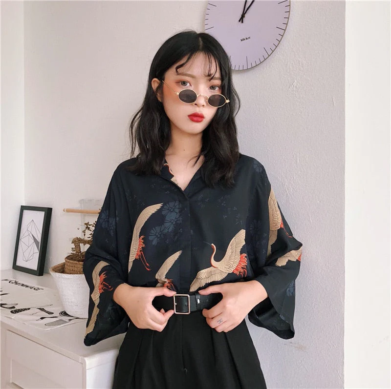Women Japanese Blouse 'Etajima' - Image 3