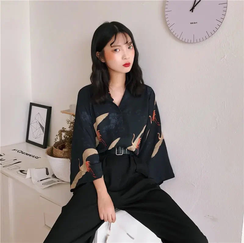Women Japanese Blouse 'Etajima' - Image 5