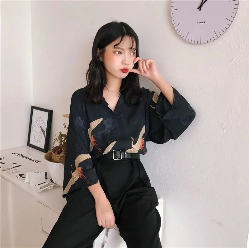 Women Japanese Blouse 'Etajima' - Image 6
