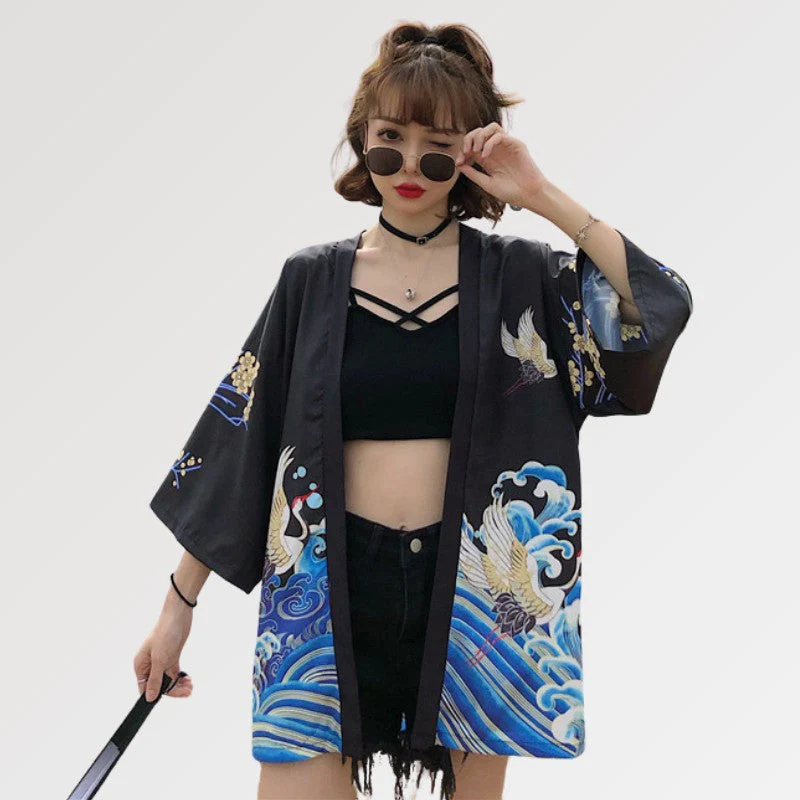 Women's Japanese Kimono Jacket 'Satsunan' - Image 4
