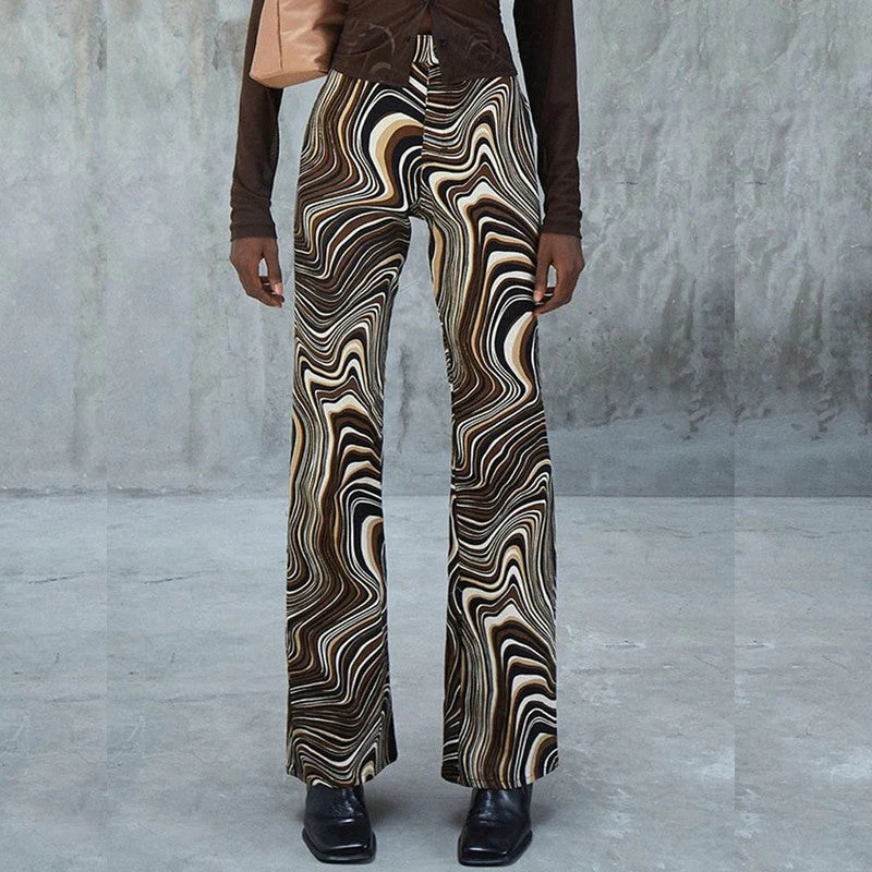 Women Optical Illusion Pants 'Kagoshima' - Image 2
