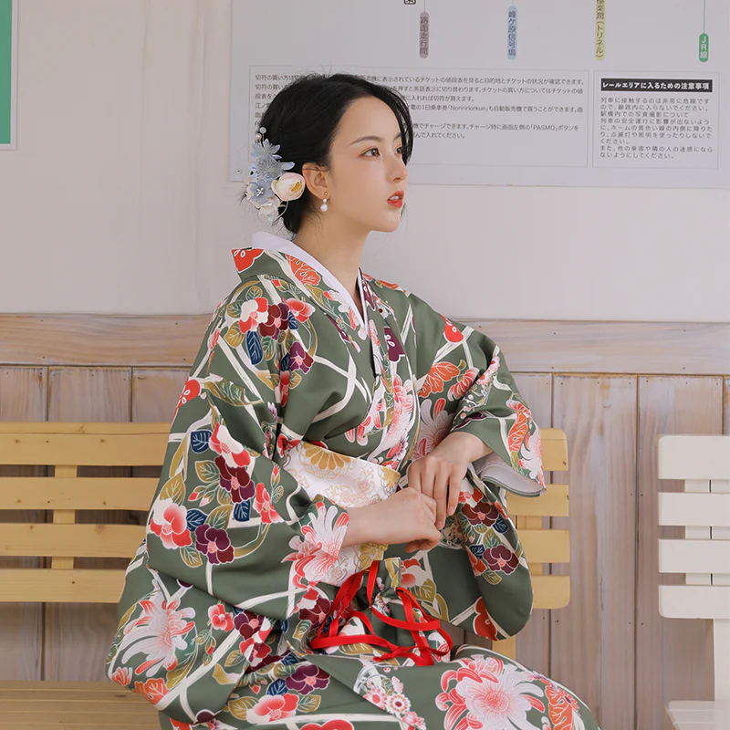 Women Traditional Japanese Kimono - Image 3