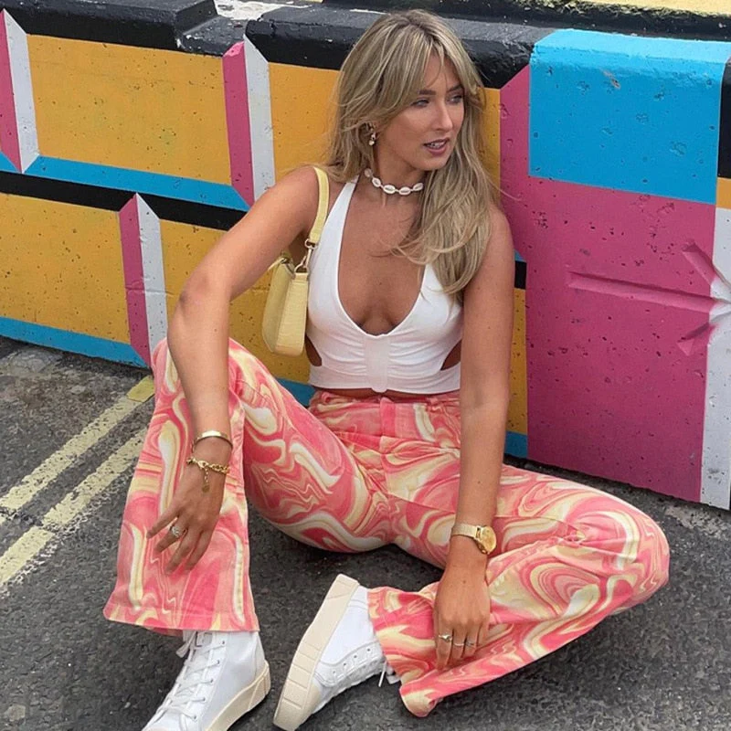 Women's Wide Leg Pants 'Vintage' - Image 3