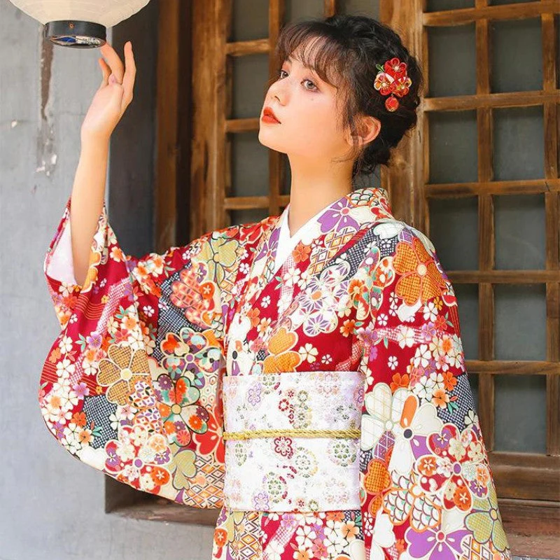 Women's Japanese Floral Kimono 'Nomi' - Image 2
