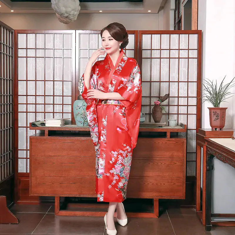 Women's Japanese Silk Kimono 'Shirouma' - Image 2