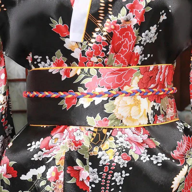 Women's Japanese Silk Kimono 'Shirouma' - Image 7