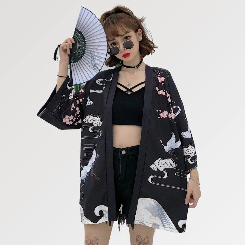 Women's Kimono Jacket 'Ogon Bat' - Image 3