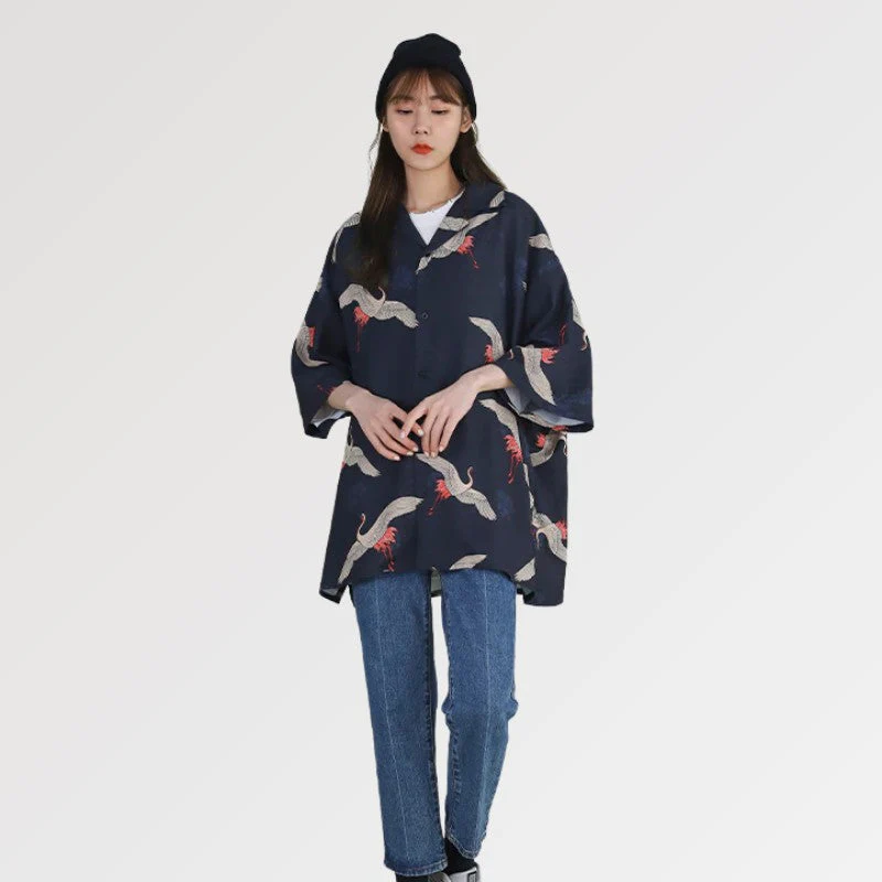 Women's Long Kimono Jacket 'Gon Zeme' - Image 5
