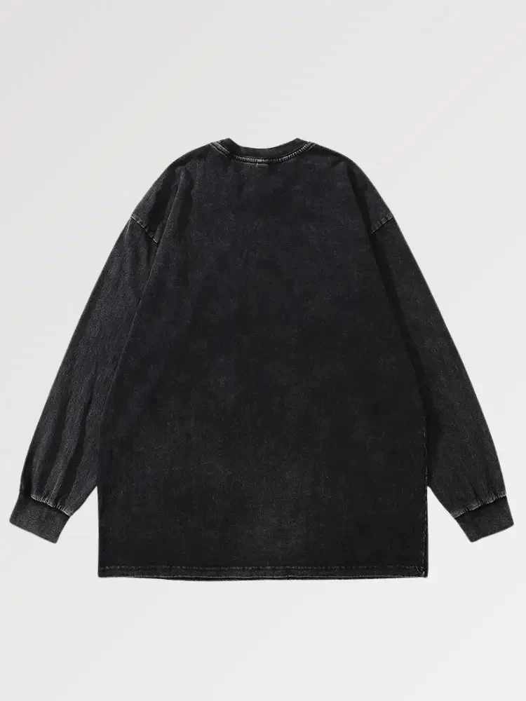 Women's Long Sleeve T-Shirt Katana Pattern 'Ken' - Image 2