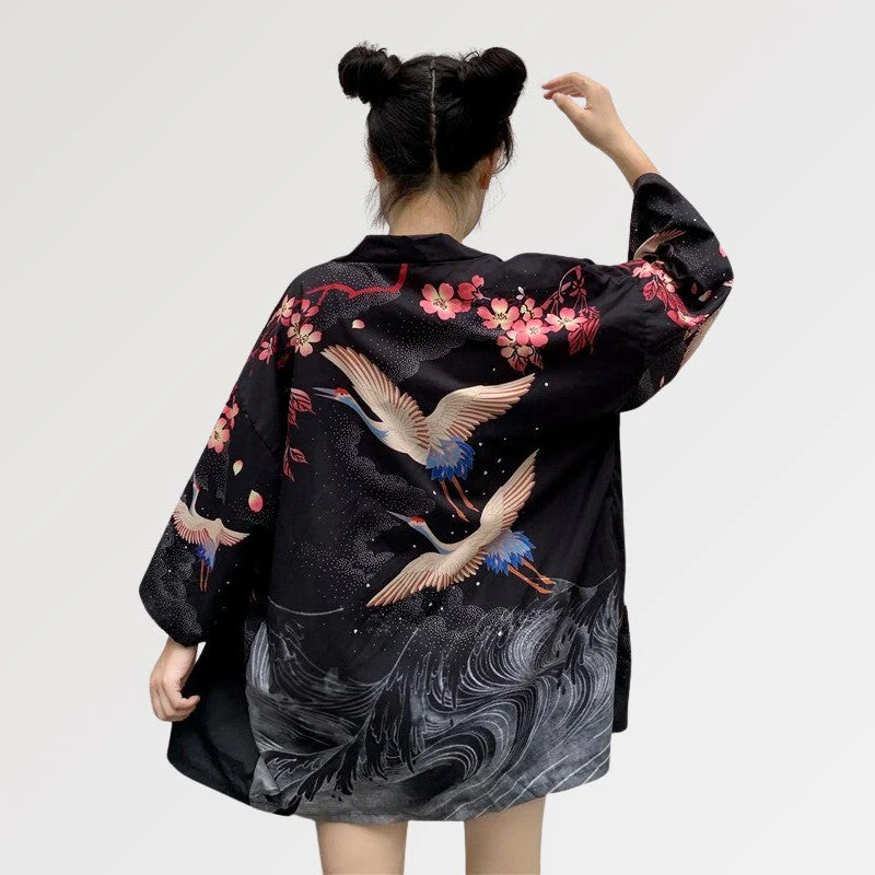 Women's Short Kimono Jacket 'Habomai' - Image 3