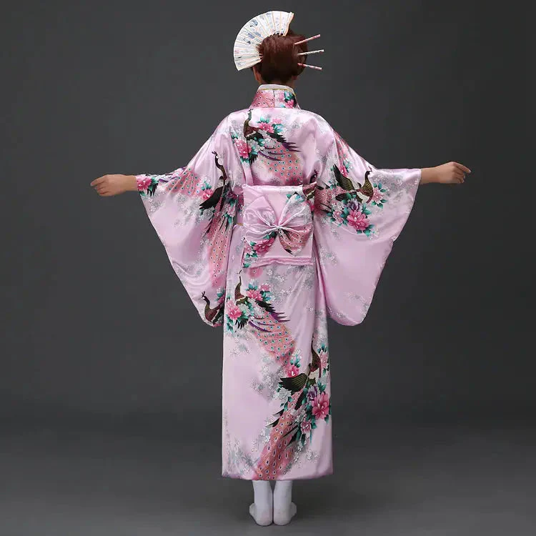 Women's Silk Japanese Kimono 'Kisokoma' - Image 6