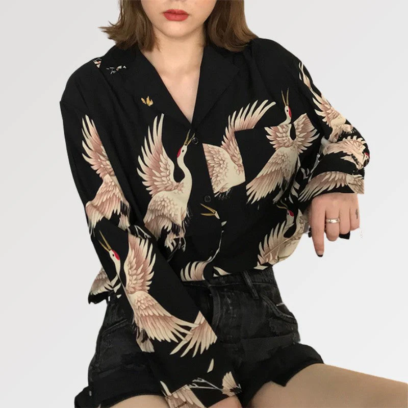 Women's Traditional Japanese Blouse 'Awaji' - Image 2