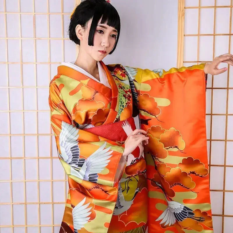 Women's Traditional Japanese Furisode 'Chikusei' - Image 2