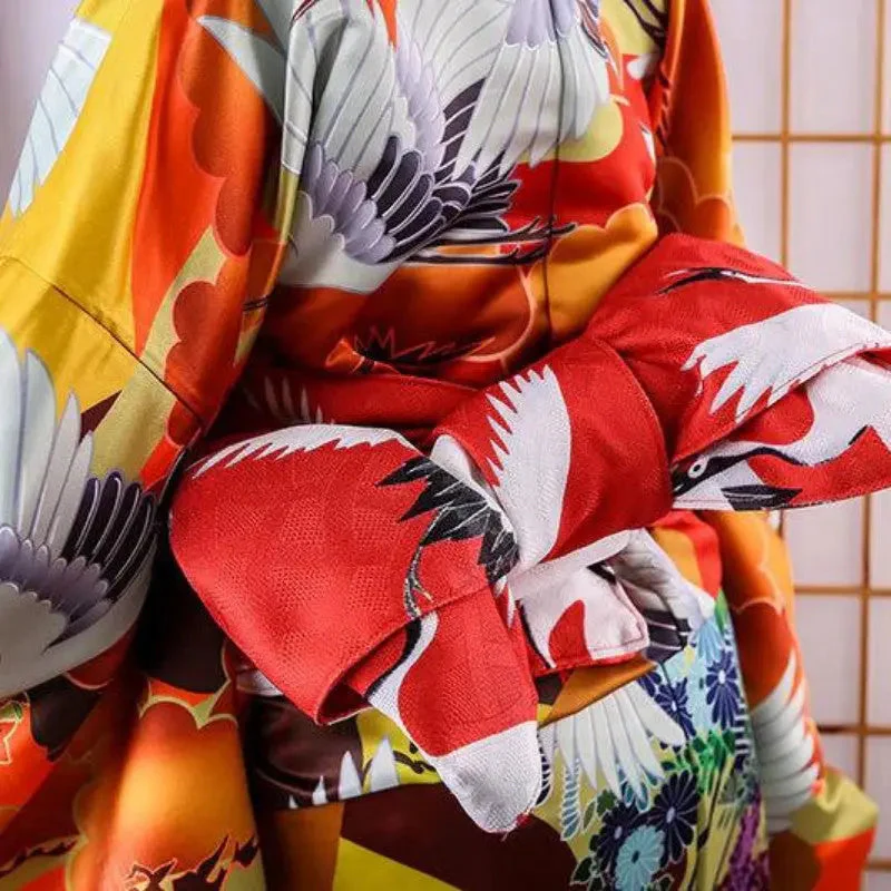 Women's Traditional Japanese Furisode 'Chikusei' - Image 5