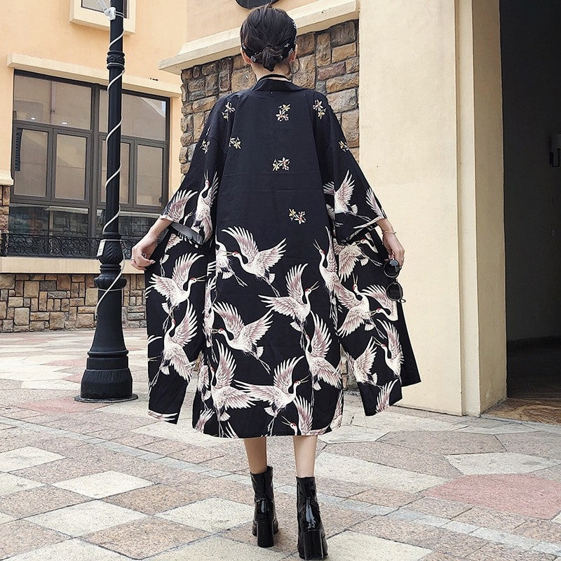 Women's Traditional Long Kimono 'Naoshima' - Image 3